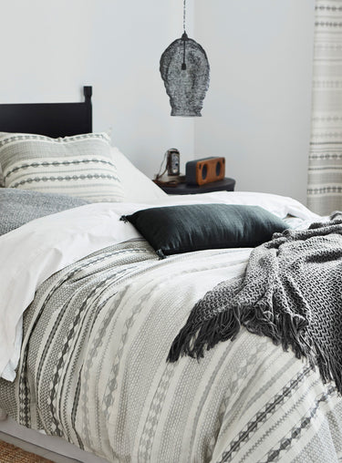 Nomad-stripe duvet cover set